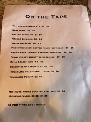 Menu photo 1 Billy's Tap Canton, IL