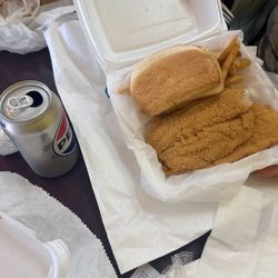 Sharks Fish and Chicken - Catfish meal and fried chicken meal