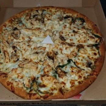 Godfathers Pizza - The Spinach and chicken were so good on this pizza! - Pizza Near Me - Katy, Texas Godfathers Pizza - The Spinach and chicken were so good on this pizza! - Pizza Near Me - Katy, Texas