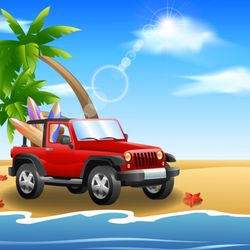 Paradise Rental Car - Head to the beach in your Jeep
