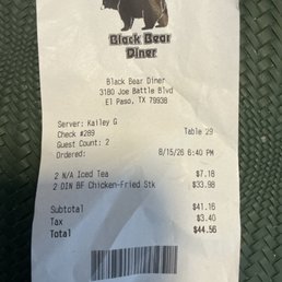Receipt. Receipt.