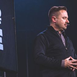 Capital Church  - Troy giving a message at our Sunday services.