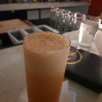 Kanpai Club - Thai Tea Gin Fizz - Tapas/Small Plates Near Me - Houston, Texas Kanpai Club - Thai Tea Gin Fizz - Tapas/Small Plates Near Me - Houston, Texas
