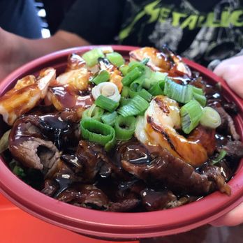 Top Grill - The mini steak bowl with shrimp added. - American Near Me - Murrieta, California