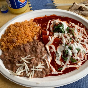 El Cantaro - Chickin' Three Enchiladas Plate - Mexican Near Me - Monterey, California