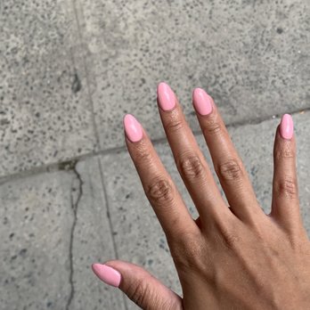 Raquelle Nail Bar - Pink oval acrylics! Love! - Waxing Near Me - New York, New York