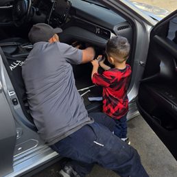 That's Herbert teaching my son how to change an air filter. He didn't have to do that, but that's just who he is. He's awesome.