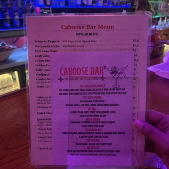 The Caboose Bar - Menu - Dive Bars Near Me - Orlando, Florida