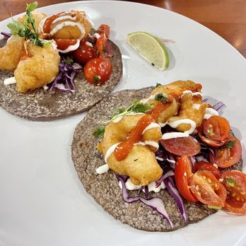 Holbox - Baja Shrimp Taco, Crema, Mayo, Salsa Roja, Cabbage, Pico - Latin American Near Me - Los Angeles, California Holbox - Baja Shrimp Taco, Crema, Mayo, Salsa Roja, Cabbage, Pico - Latin American Near Me - Los Angeles, California