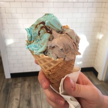 Melt - Cookie Monster and double Oreo in a waffle cone - Ice Cream & Frozen Yogurt Near Me - North Myrtle Beach, South Carolina Melt - Cookie Monster and double Oreo in a waffle cone - Ice Cream & Frozen Yogurt Near Me - North Myrtle Beach, South Carolina