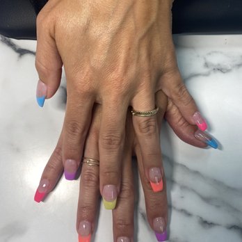 Ritz Nails Salon - Lily's summer nail idea today...love it! - Nail Salons Near Me - Costa Mesa, California Ritz Nails Salon - Lily's summer nail idea today...love it! - Nail Salons Near Me - Costa Mesa, California