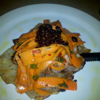 Cafe Malta - Grilled Burgundy Farm Pork Chop with Potato Rosti - Mediterranean Near Me - Austin, Texas