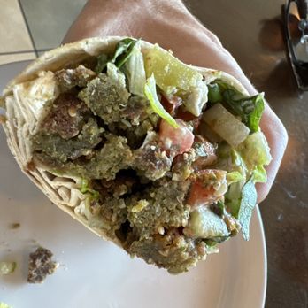 Urban Deli - Falafel wrap. Home made when ordered. Sooo good. Just eat here!! - Delis Near Me - Petaluma, California
