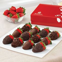 Edible Arrangements - Dipped strawberries with microchips