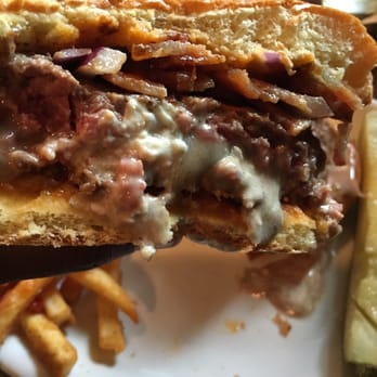 Lone Oak Grill - Bleu juicy lucy was so good with cheese falling out everywhere - Burgers Near Me - Eagan, Minnesota Lone Oak Grill - Bleu juicy lucy was so good with cheese falling out everywhere - Burgers Near Me - Eagan, Minnesota