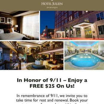 Hotel Julien Dubuque - What??? Got this email after having stayed there a few months ago. How insensitive can they be? - Hotels Near Me - Dubuque, Iowa