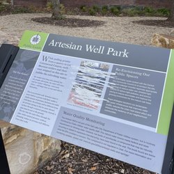 Artesian Well Park - Sign