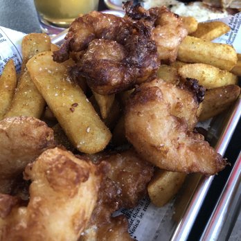 Trucks and Taps - Fried shrimp and chips  (Dire Lion) - Food Trucks Near Me - Omaha, Nebraska