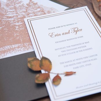 Ann Elizabeth Print Studio - Bode Wedding - foil stamping and custom envelope liner. - Cards & Stationery Near Me - Salt Lake Cty, Utah Ann Elizabeth Print Studio - Bode Wedding - foil stamping and custom envelope liner. - Cards & Stationery Near Me - Salt Lake Cty, Utah