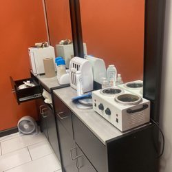 Glitz Threading & Sugaring Wax Studio - Workspace/ wax station