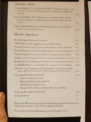Menu photo 5 Sofra Restaurant Edmonton, AB