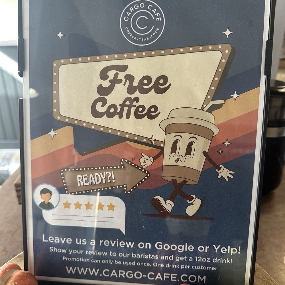 Cargo Cafe - Torrey Pines - Free coffee if you leave a review - Coffee & Tea Near Me - La Jolla, California