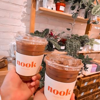 Nook Coffee Bar - Iced Mexican Chai with oat milk - Coffee & Tea Near Me - Costa Mesa, California Nook Coffee Bar - Iced Mexican Chai with oat milk - Coffee & Tea Near Me - Costa Mesa, California