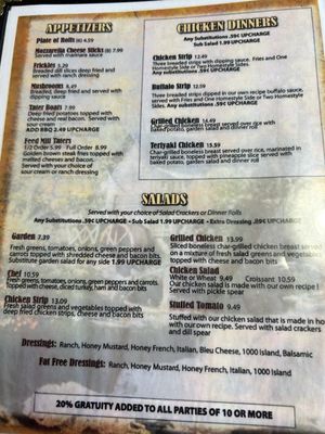 Menu photo 4 Farmer's Feed Mill Restaurant Leitchfield, KY
