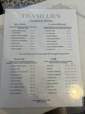 Menu photo 5 Thanh Lien Kitchen New Orleans, LA