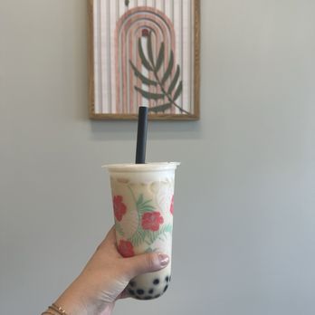 Tea Again - Jasmine milk tea with boba - Bubble Tea Near Me - Elk Grove, California Tea Again - Jasmine milk tea with boba - Bubble Tea Near Me - Elk Grove, California