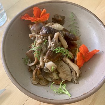 Table - Mushroom toast - New American Near Me - Asheville, North Carolina Table - Mushroom toast - New American Near Me - Asheville, North Carolina