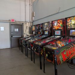 Pinball @ Thunderwing. (No worries if you don't have quarters, the games take dollars)