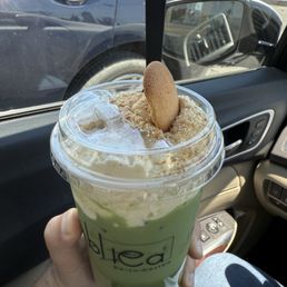 Banana Pudding matcha Latte Banana Pudding matcha Latte