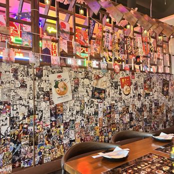Ramen Aku - The wall and the table. - Ramen Near Me - Las Vegas, Nevada Ramen Aku - The wall and the table. - Ramen Near Me - Las Vegas, Nevada
