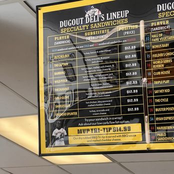 Dugout Deli - Menu - Delis Near Me - Sacramento, California Dugout Deli - Menu - Delis Near Me - Sacramento, California