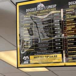 Dugout Deli - Menu