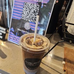 Dirty chai with lavender milk