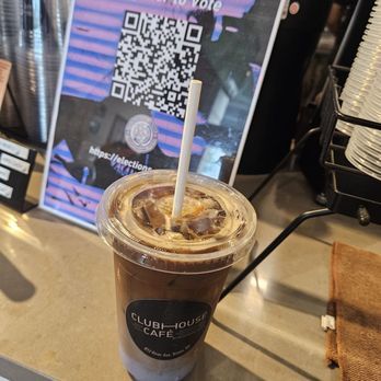 Clubhouse Cafe - Dirty chai with lavender milk - Coffee & Tea Near Me - Bronx, New York