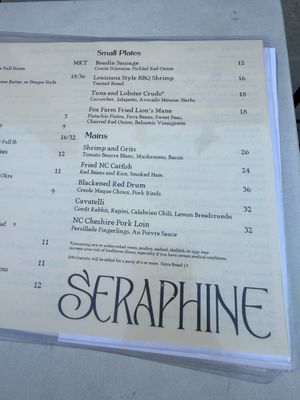 Menu photo 5 Seraphine Durham, NC