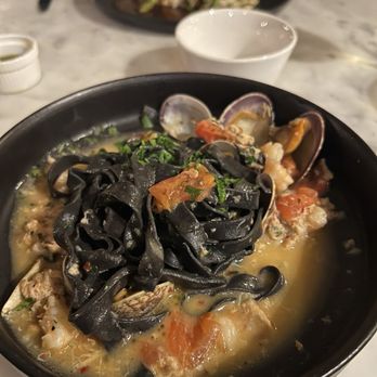 Matteo's Osteria - Squid ink pasta - Italian Near Me - Wailea, Hawaii Matteo's Osteria - Squid ink pasta - Italian Near Me - Wailea, Hawaii