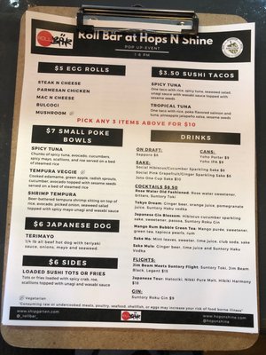 Menu photo 5 Hops N Shine Alexandria, VA