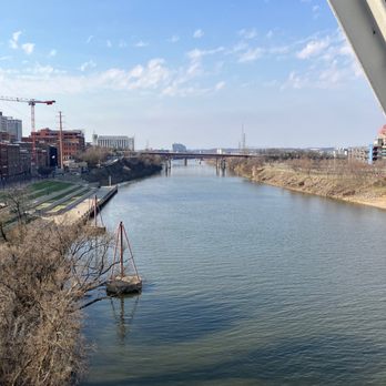 John Seigenthaler Pedestrian Bridge - View from the bridge. - Landmarks & Historical Buildings Near Me
