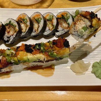 Kanpai Sushi - Spider Roll and Dragon Roll - Sushi Bars Near Me - Virginia Beach, Virginia