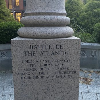 Rhode Island World War II Memorial - Name of some of the battles adorn the pillars. - Landmarks & Historical Buildings Near Me - Providence, Rhode Island Rhode Island World War II Memorial - Name of some of the battles adorn the pillars. - Landmarks & Historical Buildings Near Me - Providence, Rhode Island