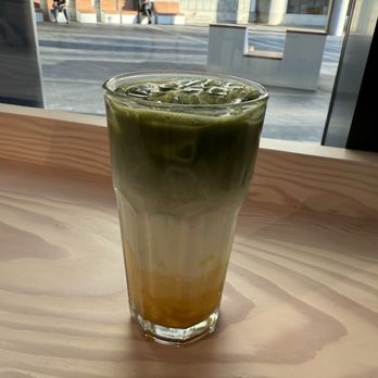 Trees Organic Coffee - Matcha mango latte - Desserts Near Me - Burnaby, British Columbia