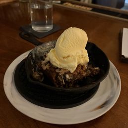 Bread pudding dessert
