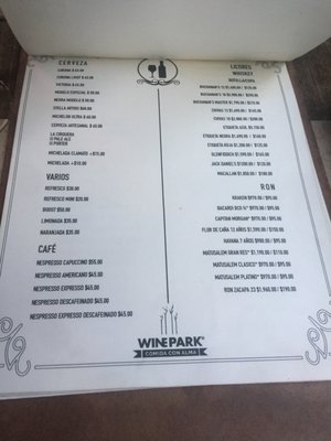 Menu photo 4 WinePark San Luis Potosí, SLP Menu photo 4 WinePark San Luis Potosí, SLP