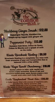 Menu photo 6 The Common Man Restaurant Lincoln, NH Menu photo 6 The Common Man Restaurant Lincoln, NH
