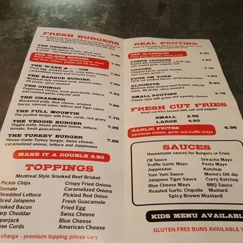 Clark Burger - Menu, in short order. - Burgers Near Me - Baltimore, Maryland