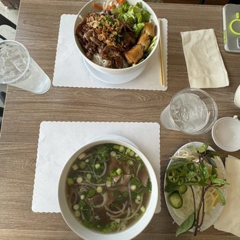 KJB Pho and Eggrolls - Rare beef pho and grilled pork vermicelli - Vietnamese Near Me - Costa Mesa, California KJB Pho and Eggrolls - Rare beef pho and grilled pork vermicelli - Vietnamese Near Me - Costa Mesa, California